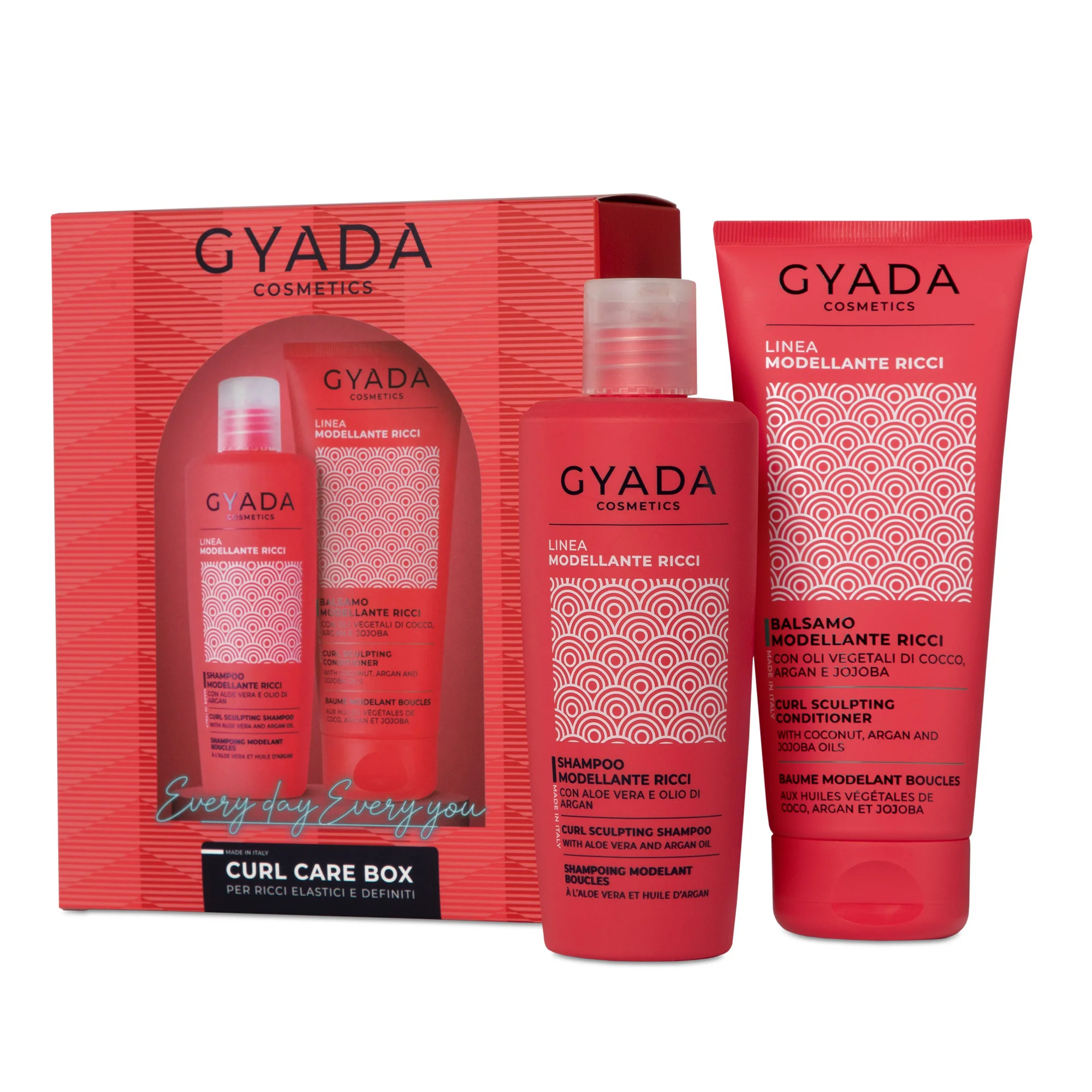 Linea Modellante Ricci Curl Care Box - Cofanetti per Capelli, Shampoo Ricci Definiti, Balsamo Ricci Definiti Capelli