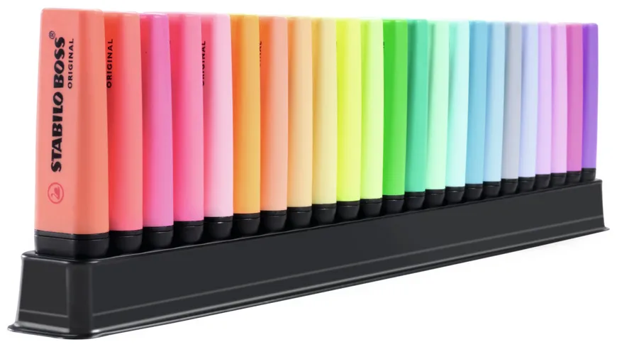 STABILO® BOSS® ORIGINAL  Textmarker Tischset 23 Stifte sortiert