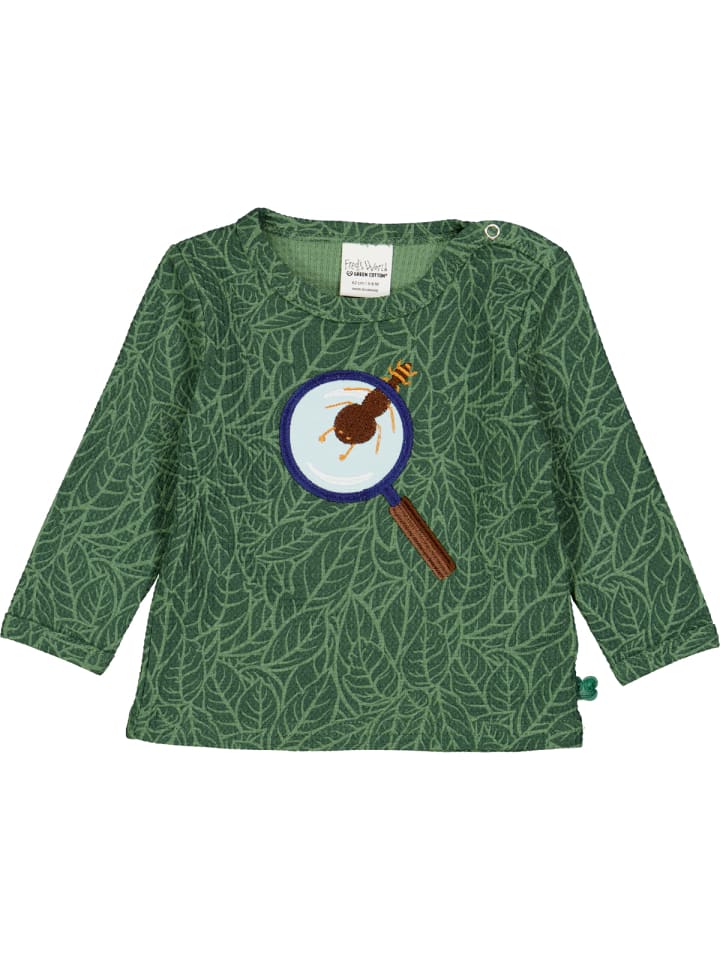 Fred´s World by GREEN COTTON Babylangarmshirt in Elm green/ Leaf green günstig kaufen