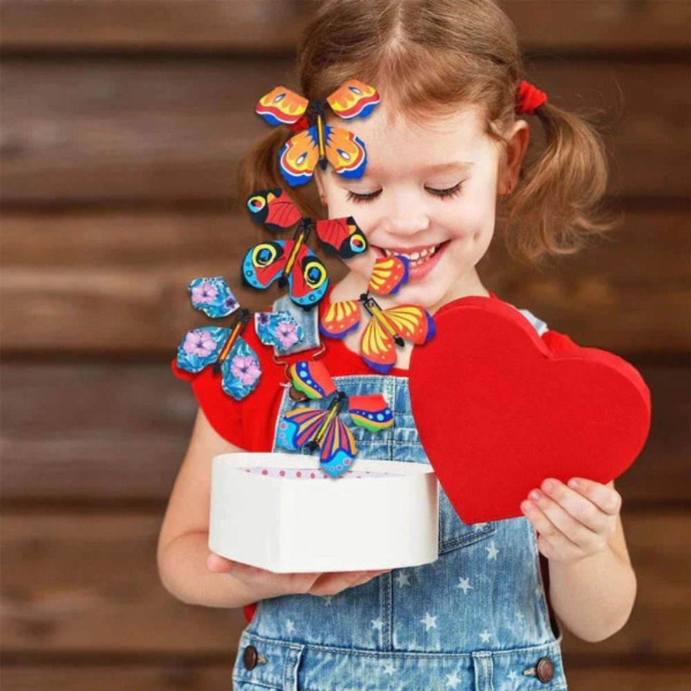 MAVURA Papierschmetterlinge MagicFly Magische Fliegende Schmetterlinge Geschenk Spielzeug Geburtstagskarte Giveaway Mitbringsel Mitgebsel [10 Stück]