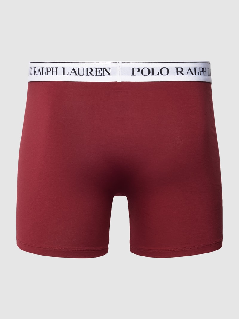 Boxershorts mit elastischem Logo-Bund im 3er-Pack in bordeaux rot