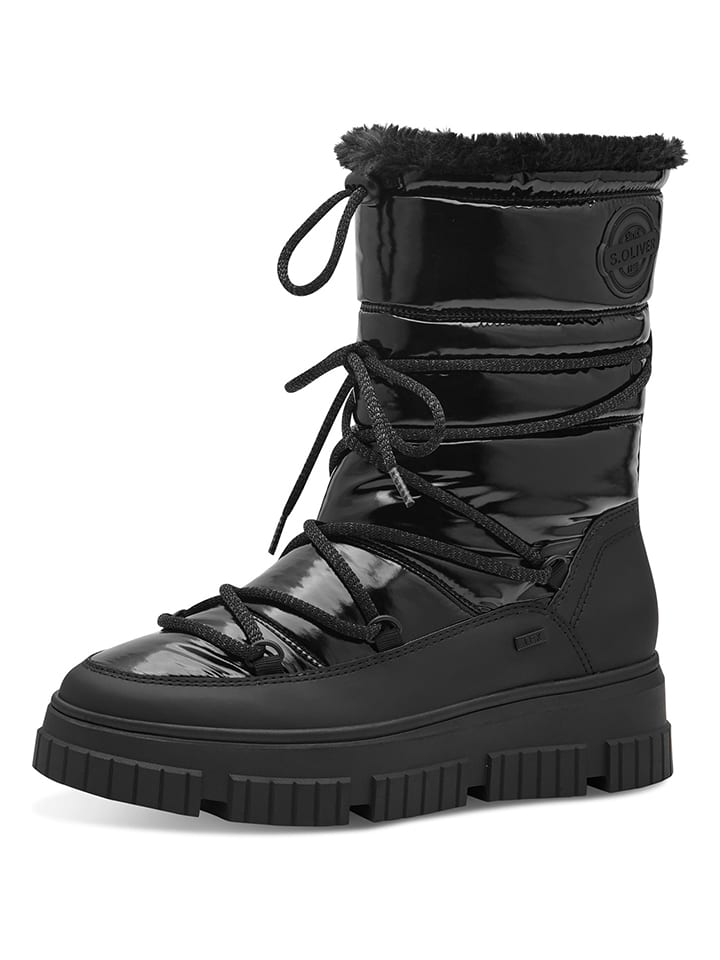 s.Oliver Winterboots in Schwarz günstig kaufen