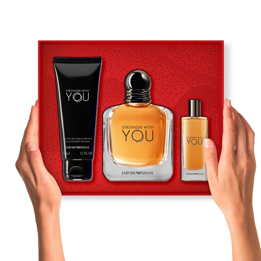 „Emporio Armani Stronger With You“ tualetinio vandens dovanų rinkinys vyrams