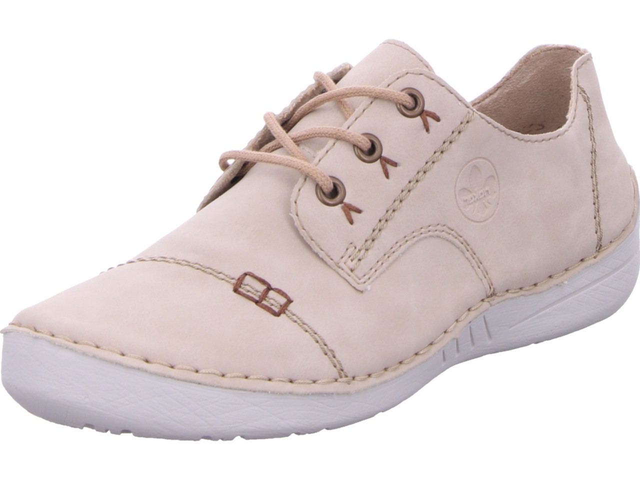 RIEKER Freizeit Schnürer beige