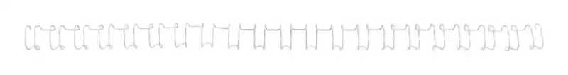 GBC Metall Drahtbinderücken Weiß 6 mm 45 Blatt DIN A4 100 Stück