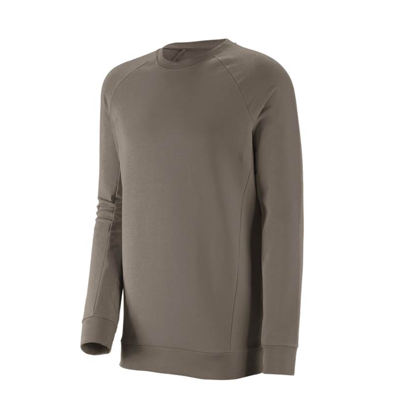 e.s. Sweatshirt cotton stretch, long fit