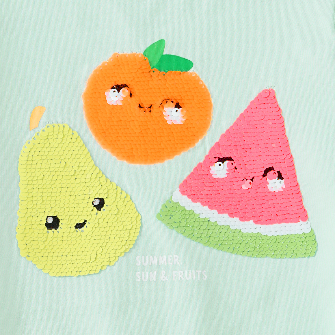 Mädchen T-Shirt mit Wendepailletten