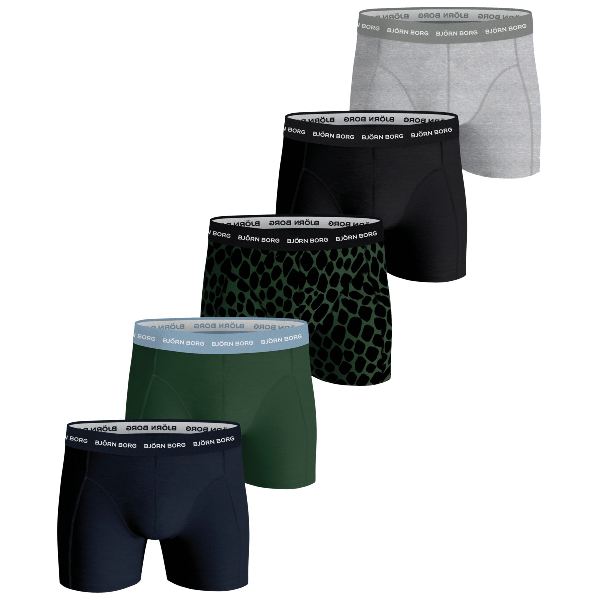 Björn Borg Cotton Stretch Boxer 5er Pack Boxershorts multicolor
