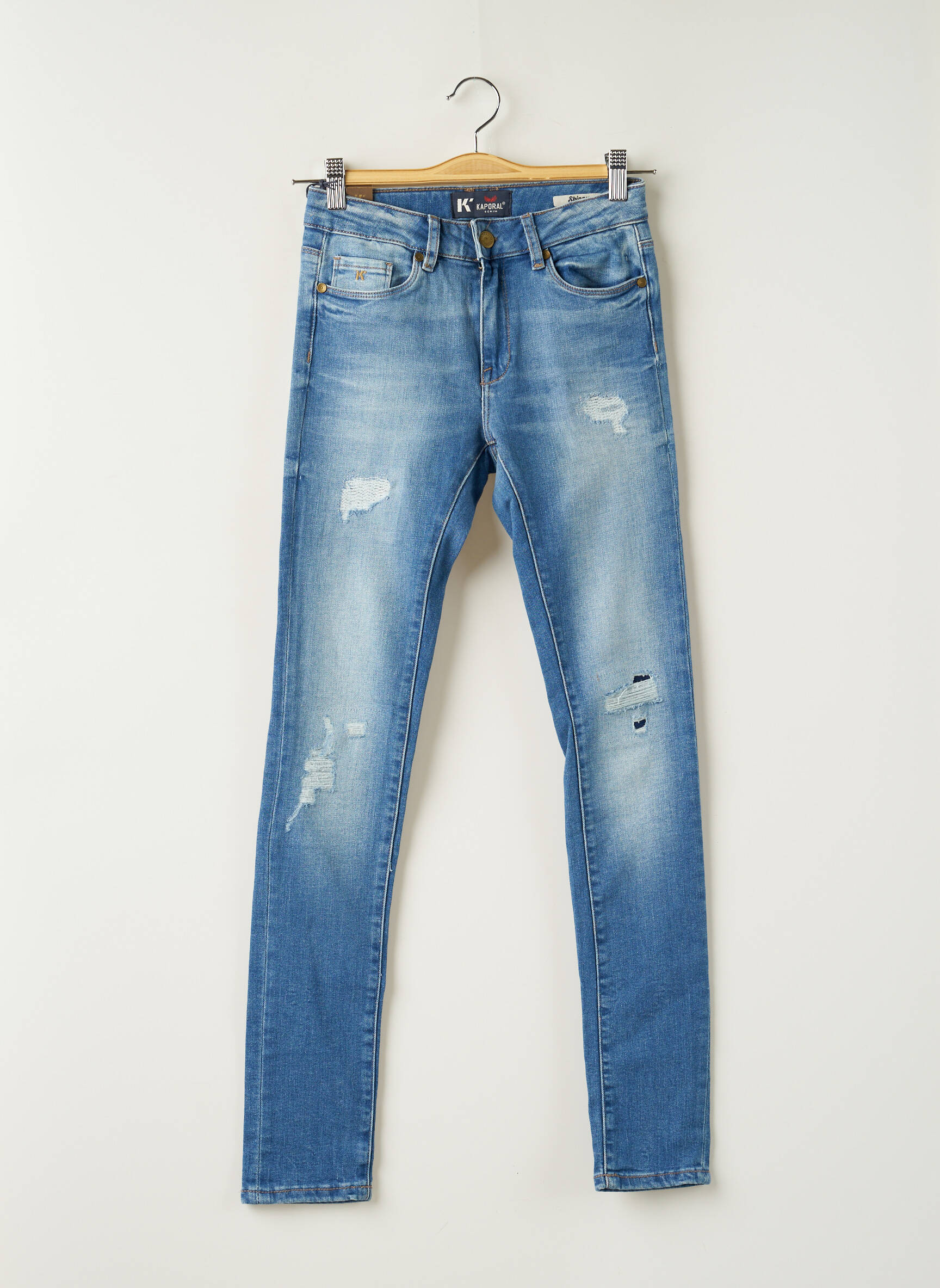 Kaporal Jeans Coupe Slim Fille couleur bleu