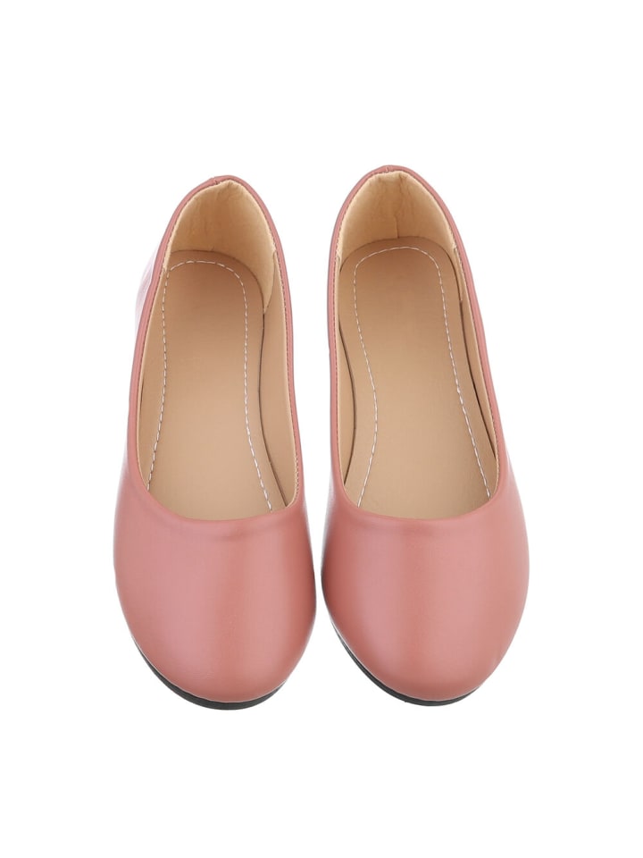 Ital-Design Ballerina in Altrosa günstig kaufen