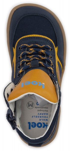 Koel bare ~ Danish MidCut Sneaker ~ Blue Yellow