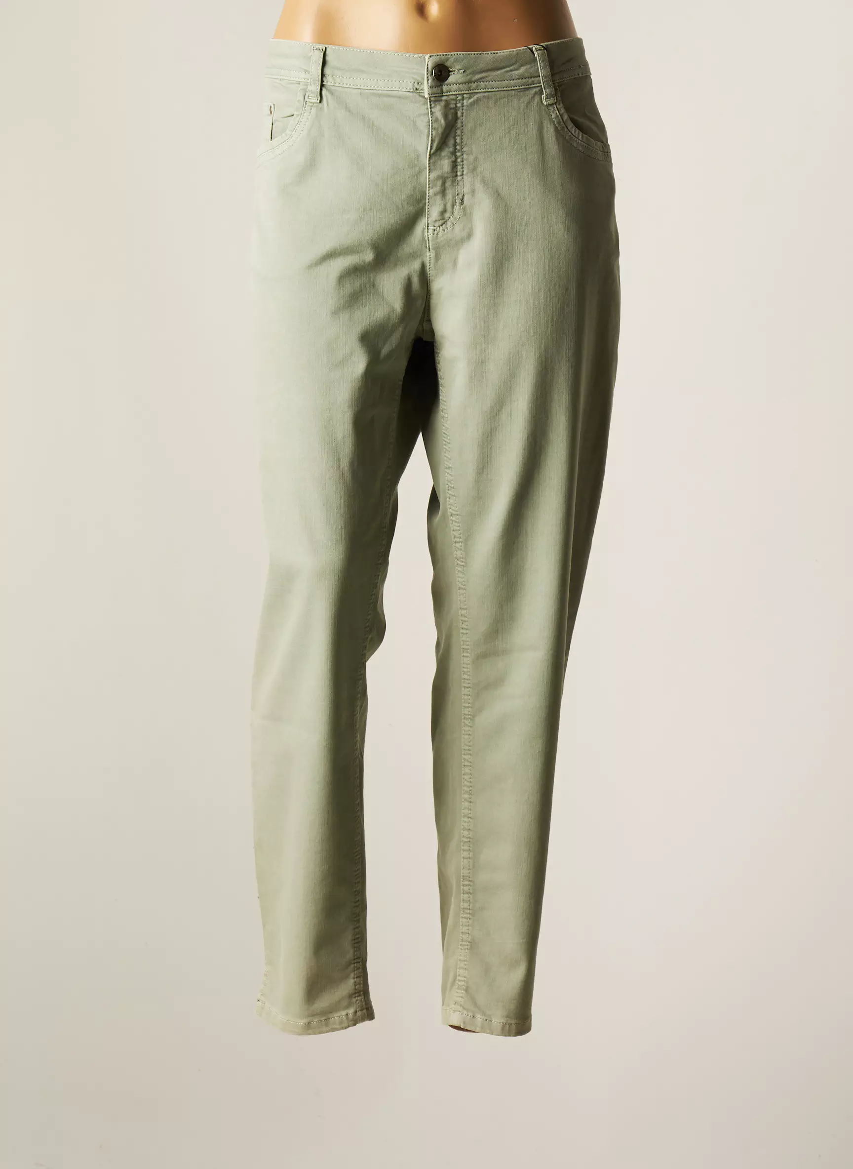 Jensen Pantalons Droits Femme couleur vert