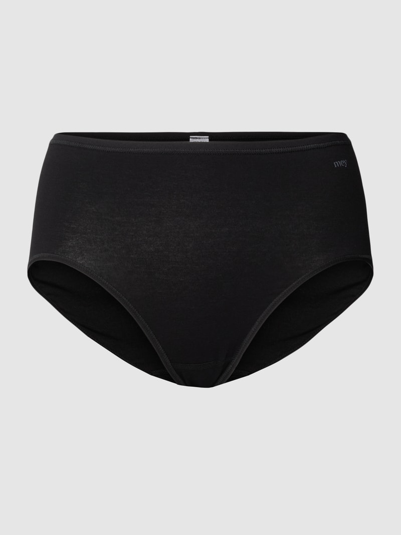 Slip mit Label-Print Modell 'Superfine' in schwarz