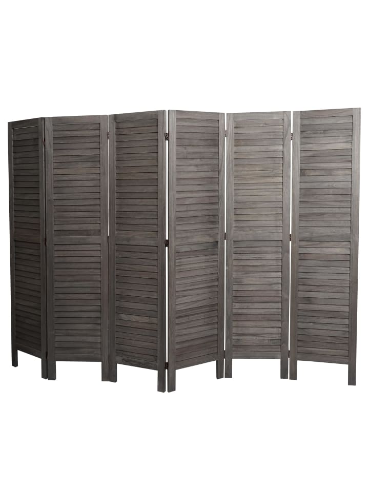 MCW Paravent G30 im Shabby-Look, Grau-braun günstig kaufen onesize