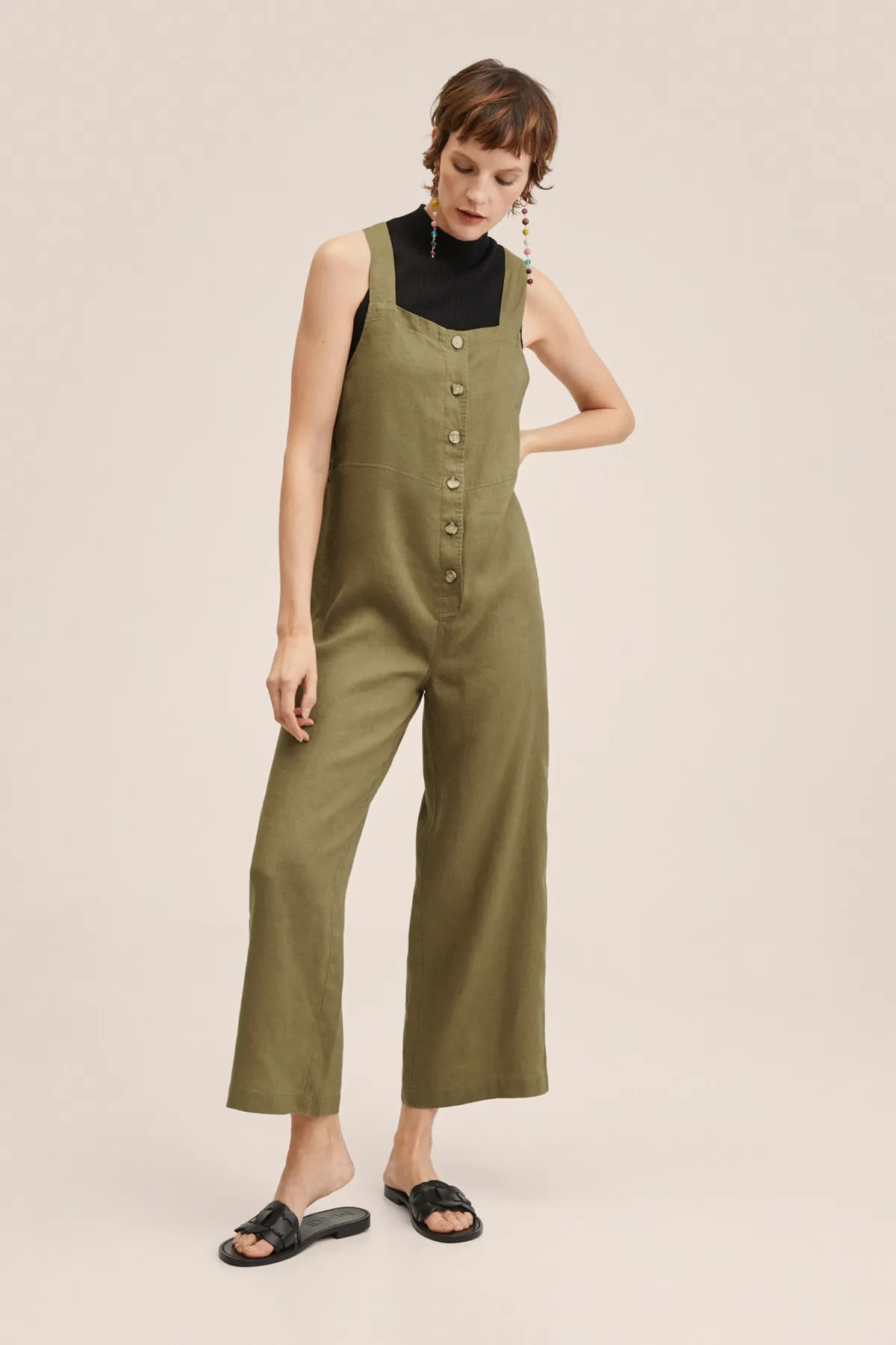 MANGO  Zweiteiler - Khaki - Regular Fit