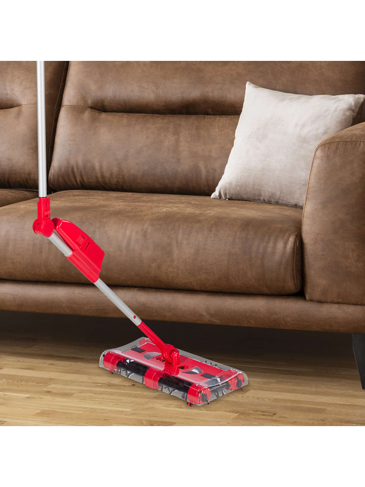 relaxdays Akkubesen in Rot/Silber- (B)29,5 x (H)126 x (T)14,5 cm günstig kaufen onesize