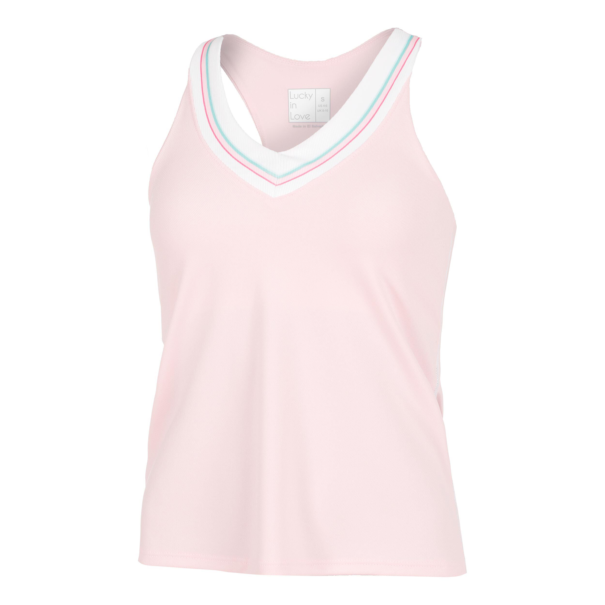 Retro Love Tank-Top Damen - Rosa