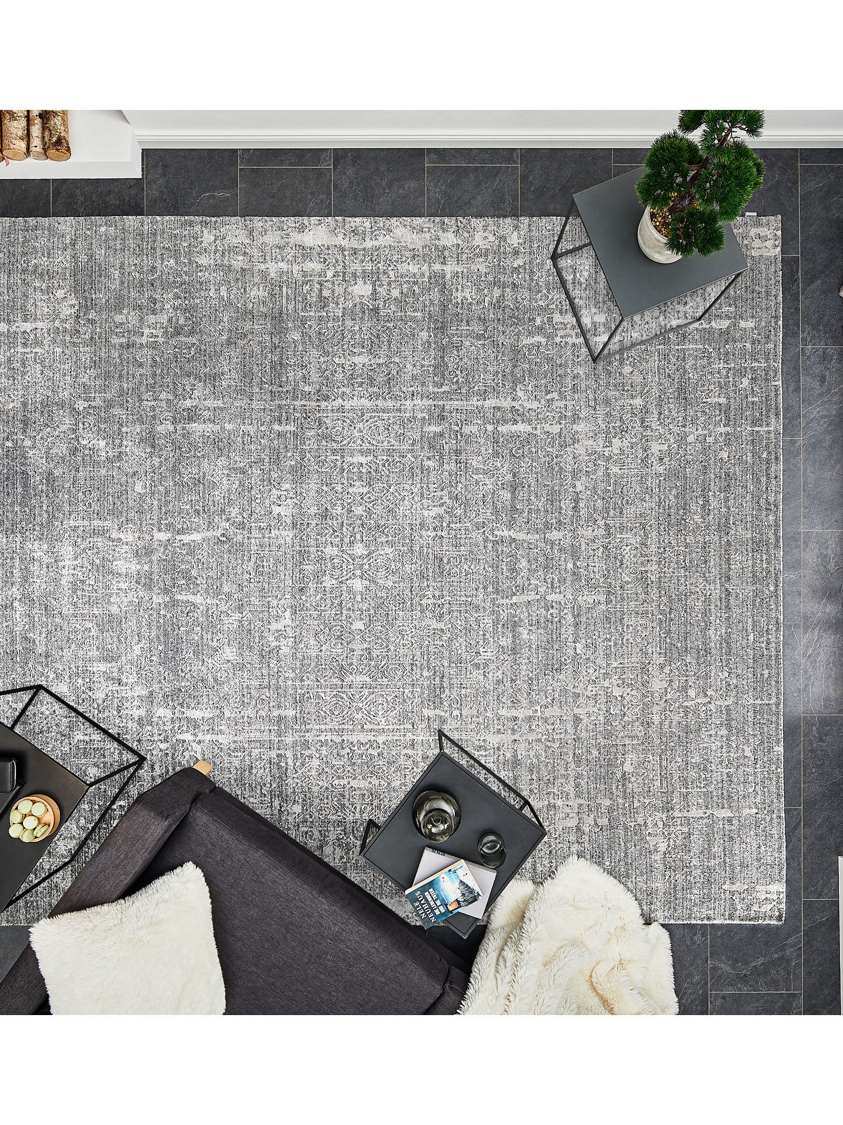 Lucito Designer-Teppich, Venezia silver
