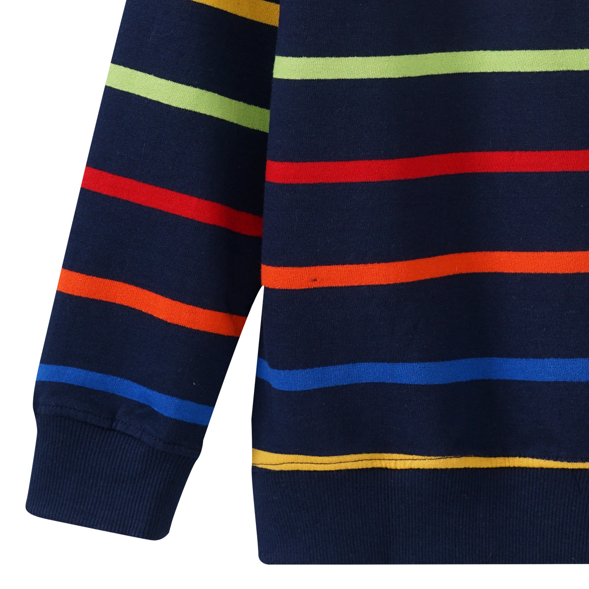 Jungen Sweatshirt mit bunten Ringeln
