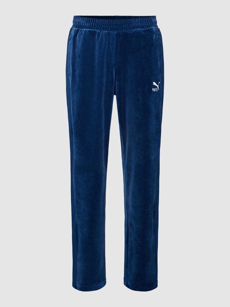 Sweatpants mit elastischem Bund in royalblau