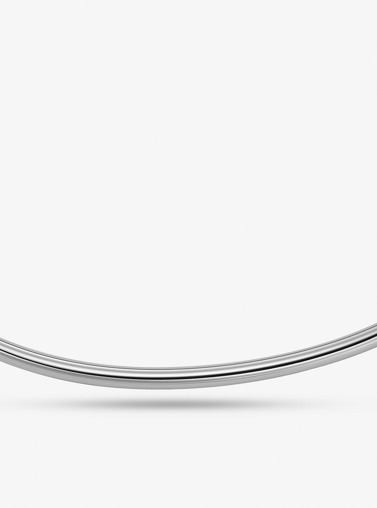 Precious Metal-Plated Brass Collar Necklace - SILVER