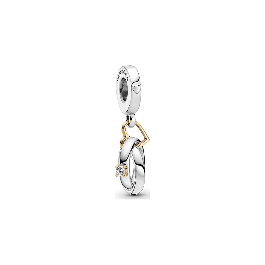 Pandora Charm Moments Zweifarbige Hochzeitsringe