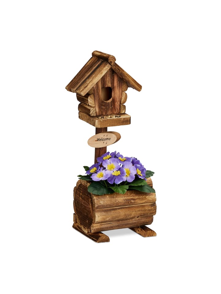 relaxdays Deko Vogelhaus in Natur günstig kaufen onesize