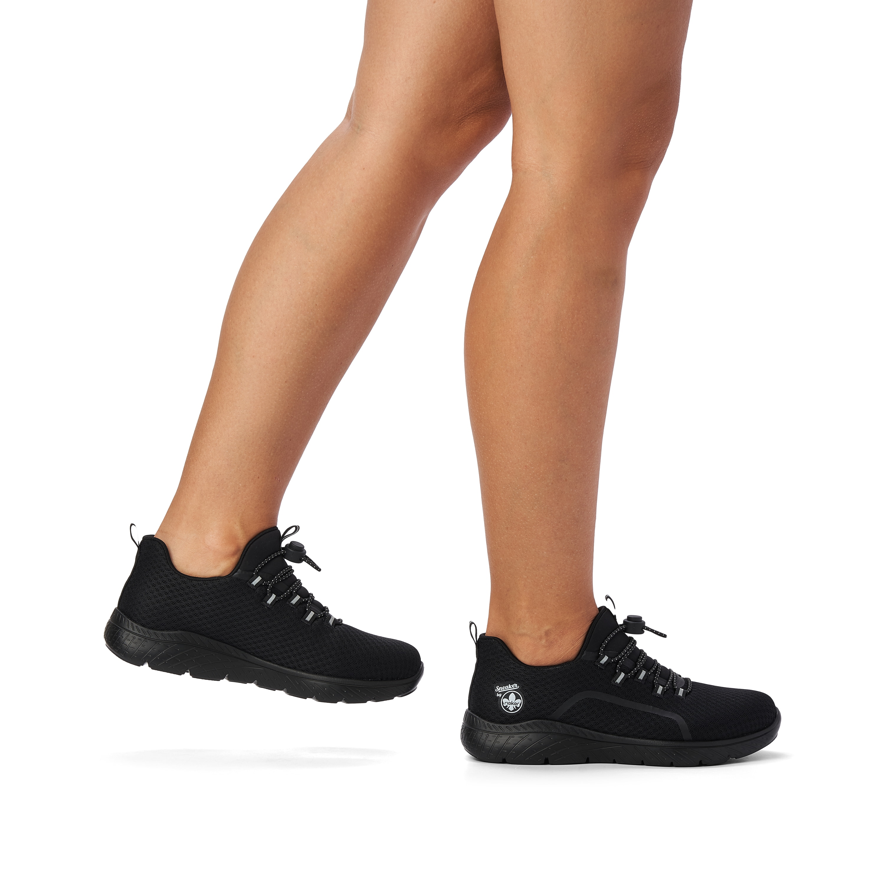 Rieker Damen Slipper tiefschwarz