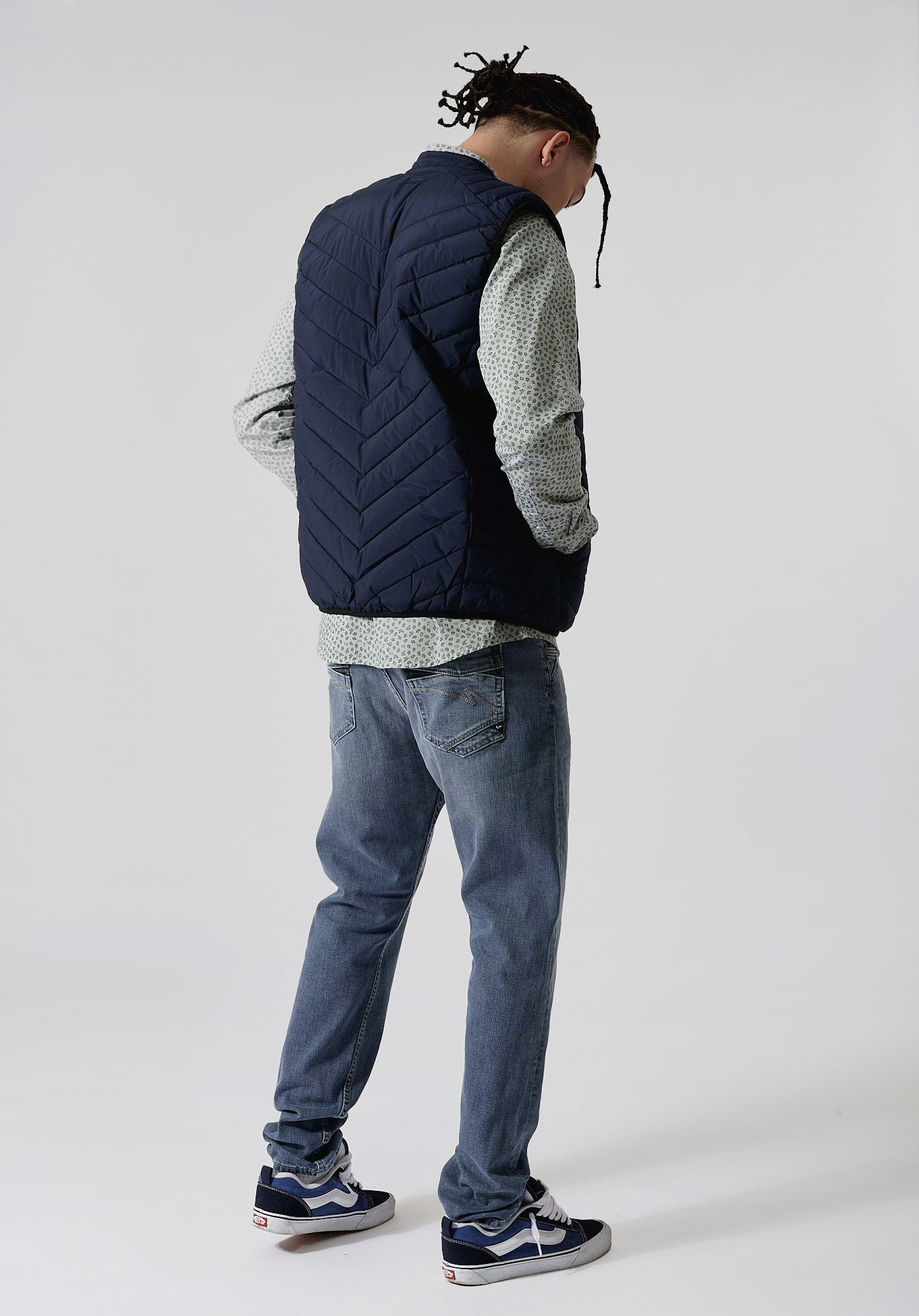 SONA   Doudoune  bleue sans manches Homme
