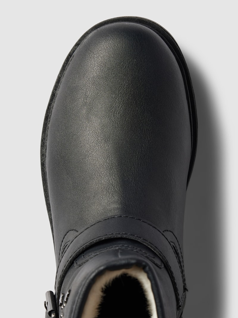 Stiefel mit Dornschließe Modell 'ECLAIR' in schwarz