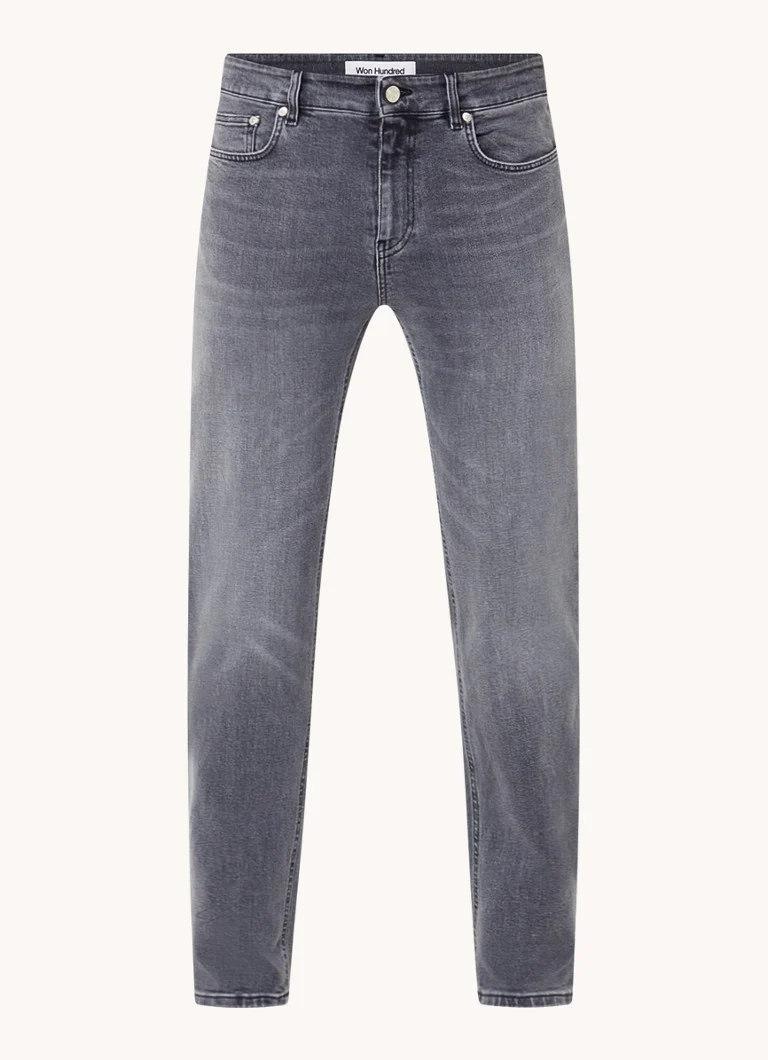 Blugi slim fit din bumbac organic Won Hundred Dean
