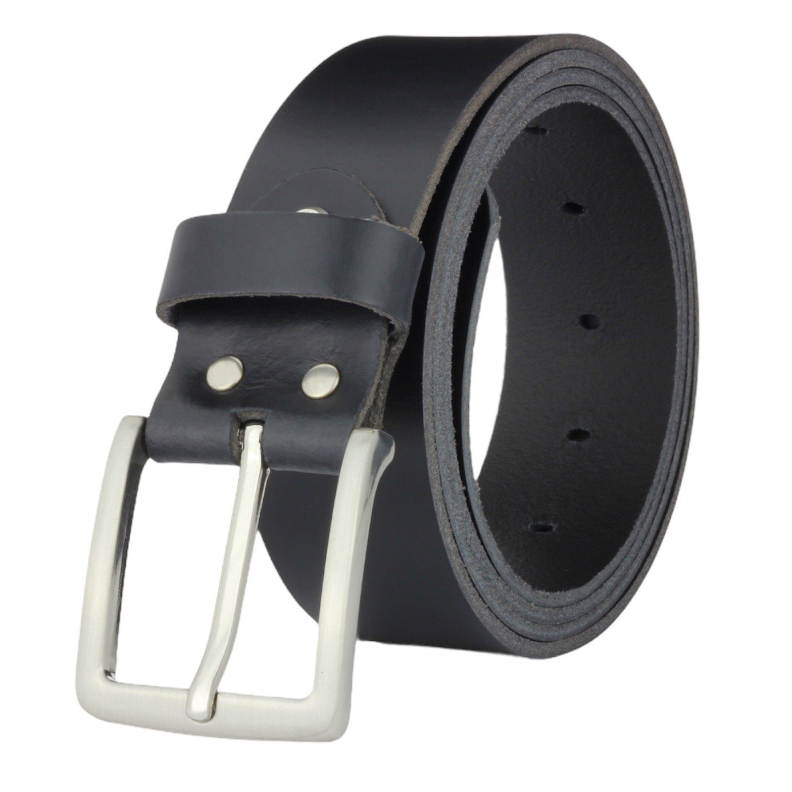 Manza Ledergürtel Gürtel Ledergürtel 4cm breit Echt Leder Jeansgürtel Unisex Rindleder, 4cm breit, Kürzbar, Handmade, Made in Germany, Lederriemen aus einem Stück! Kein verklebtes oder vernähtes Leder