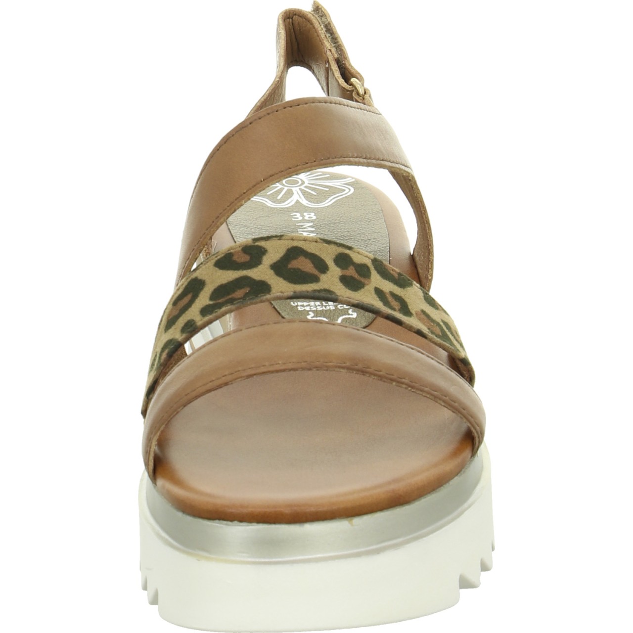 MARCO TOZZI Komfort Sandalen braun nut/leo