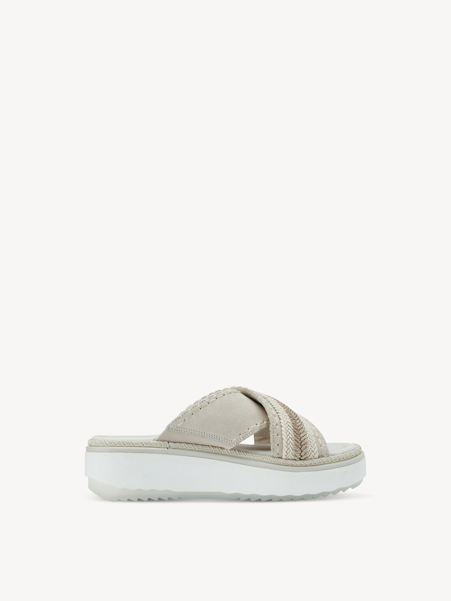 Mule en cuir - beige