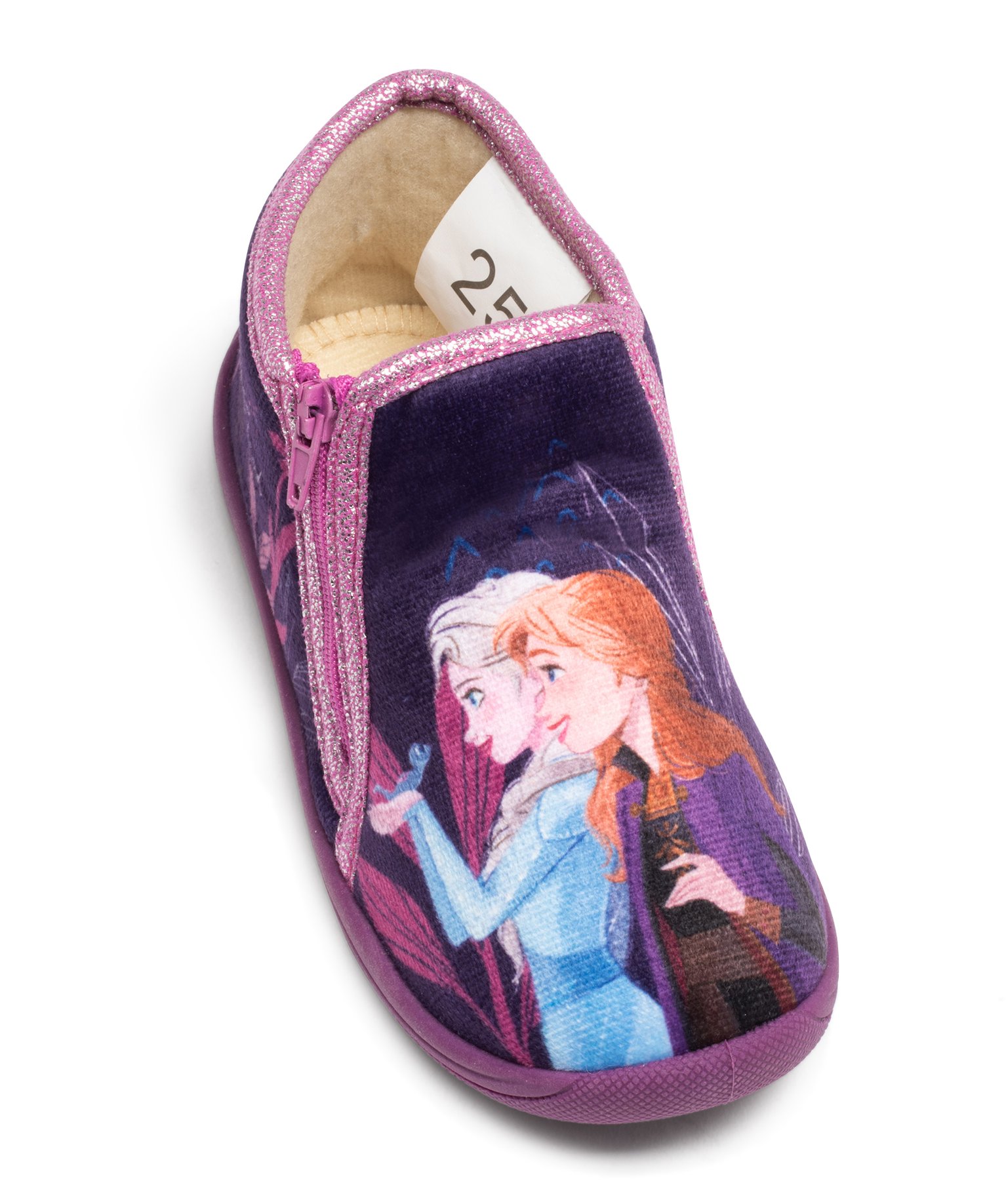 Chaussons fille bottillons à zip La Reine des Neiges - DS violet | GEMO