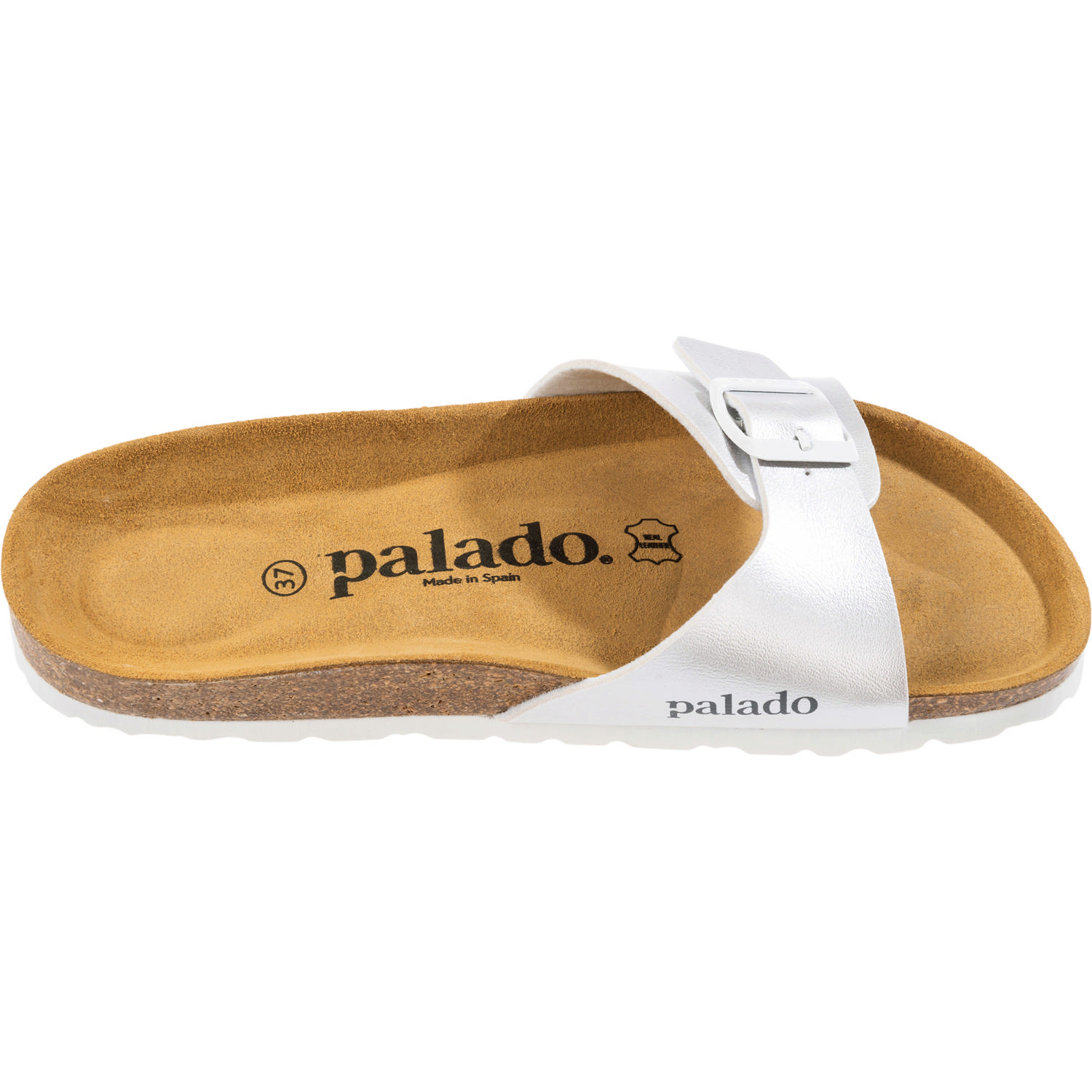 Palado Malta Metallic, Pantoletten, Damen, Hellsilber metalic