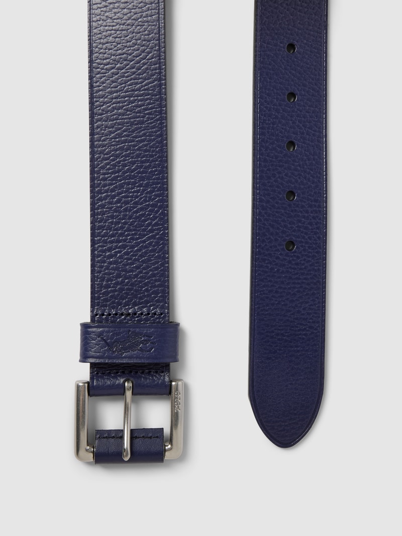 Gürtel mit Dornschließe in marineblau