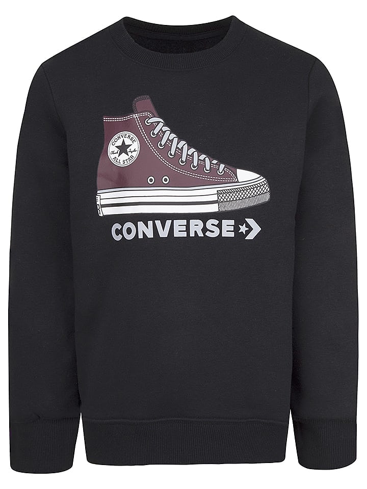 Converse Sweatshirt in Schwarz günstig kaufen 158/170