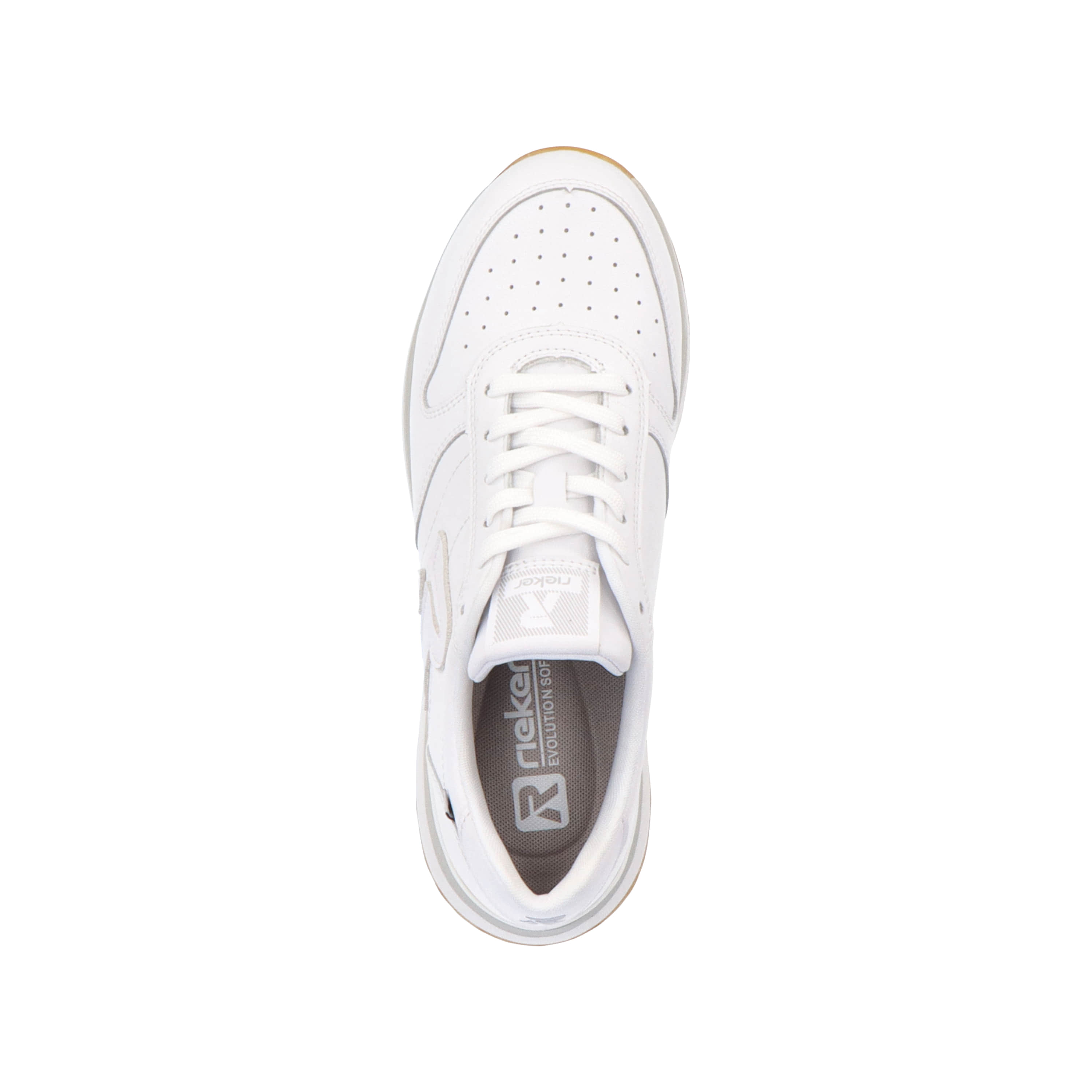 Rieker Damen Sneaker Low frost white