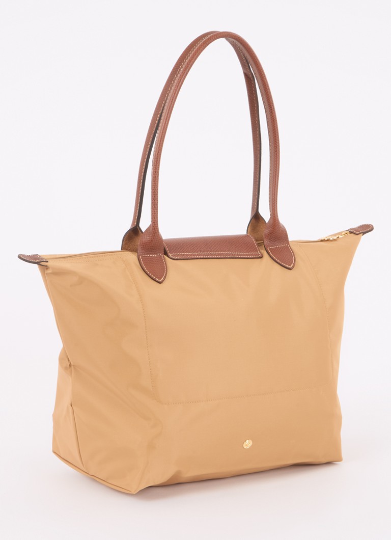 Longchamp Le Pliage Original -olkalaukku L nahkayksityiskohdilla
