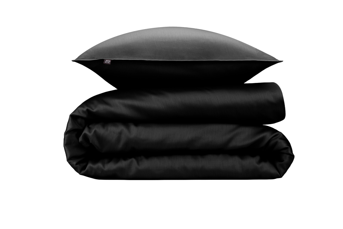 Zo!Home Satin-Bettwäsche Satinado Night Black 135 x 200 cm