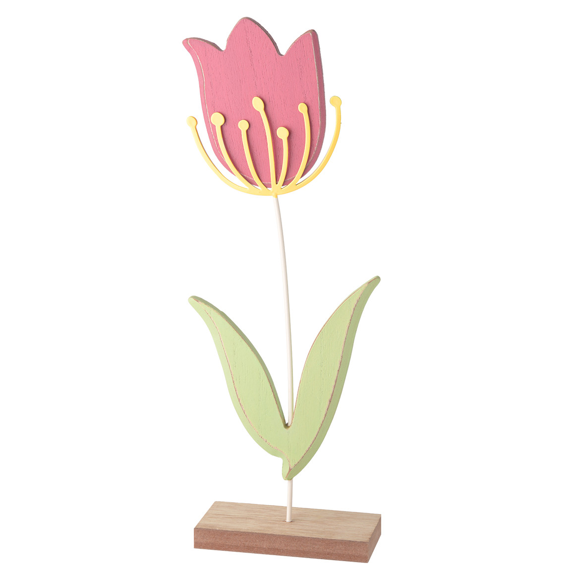 Deko-Aufsteller Tulpe aus Holz