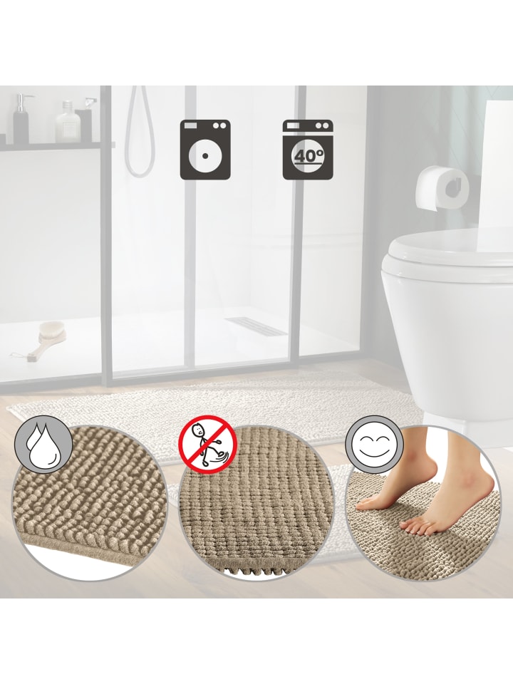 REDBEST Badematte Monrovia in beige günstig kaufen