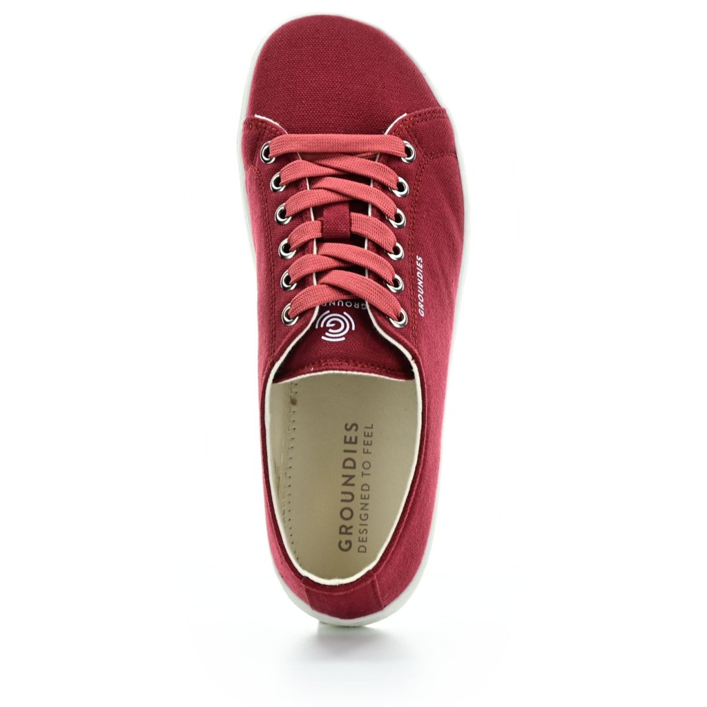 Groundies Lima Bordeaux W Canvas Barfußschuhe