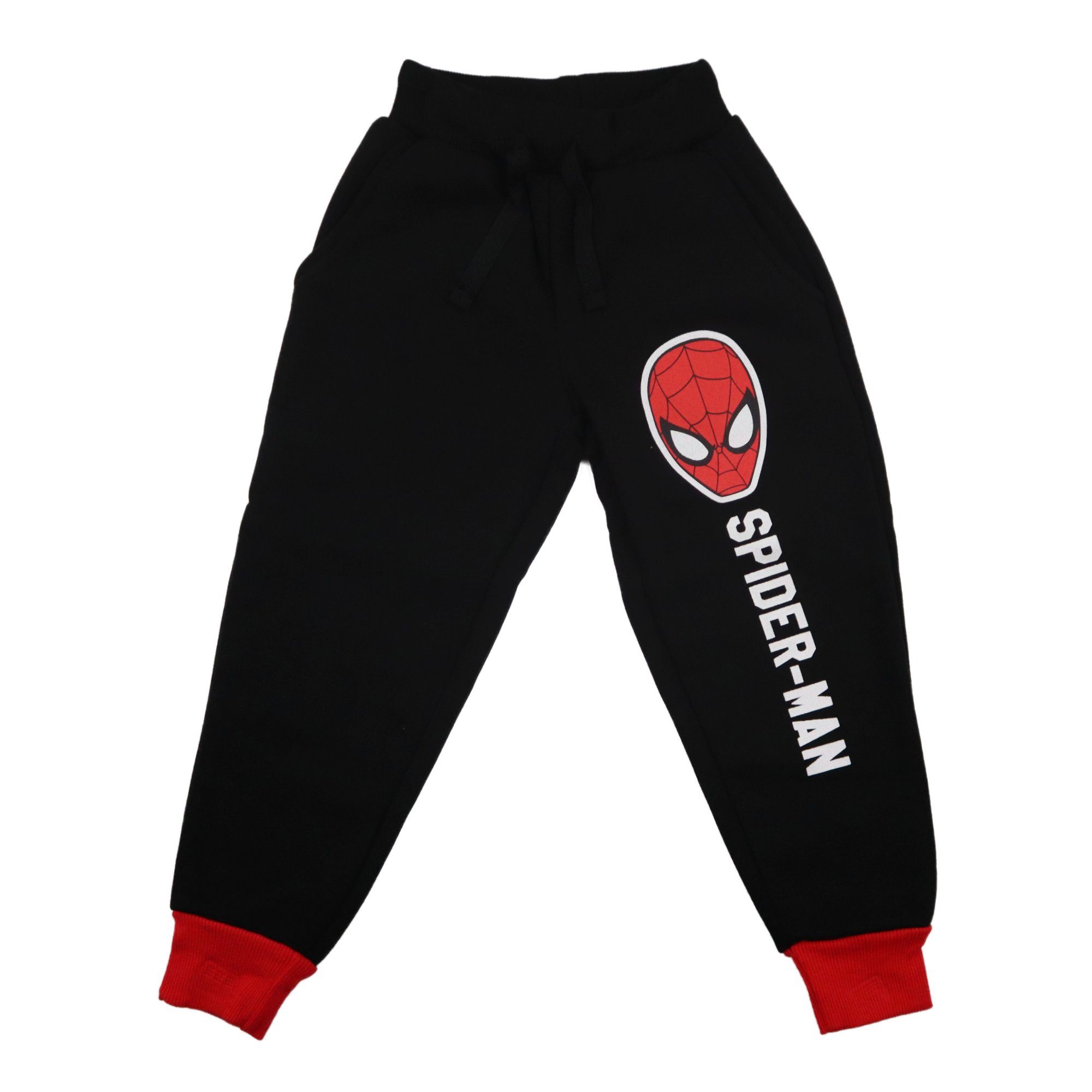 MARVEL Jogginganzug Spiderman Jungen Kinder Set Jacke plus Hose, Gr. 92 bis 128