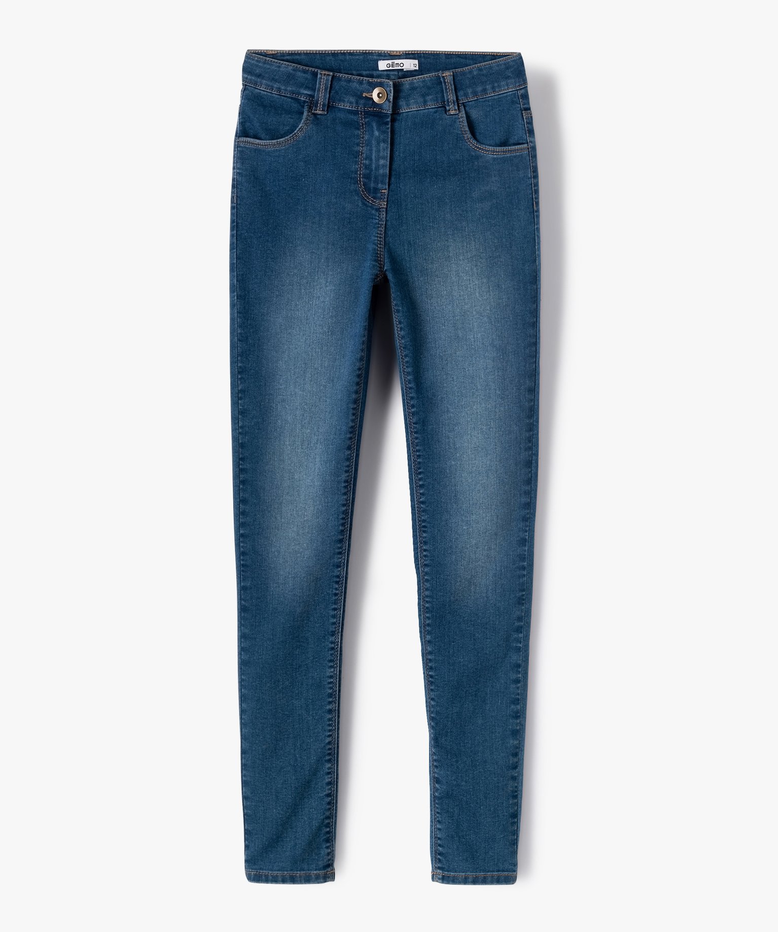 Jean fille coupe Slim ultra stretch stone | GEMO