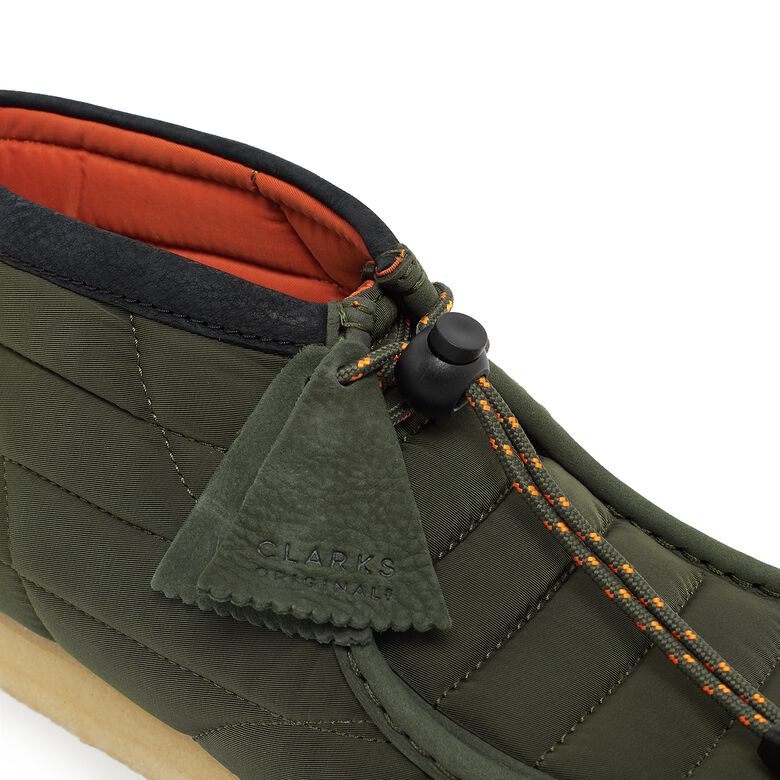 Clarks Wallabee Boot Quilted khaki quilted