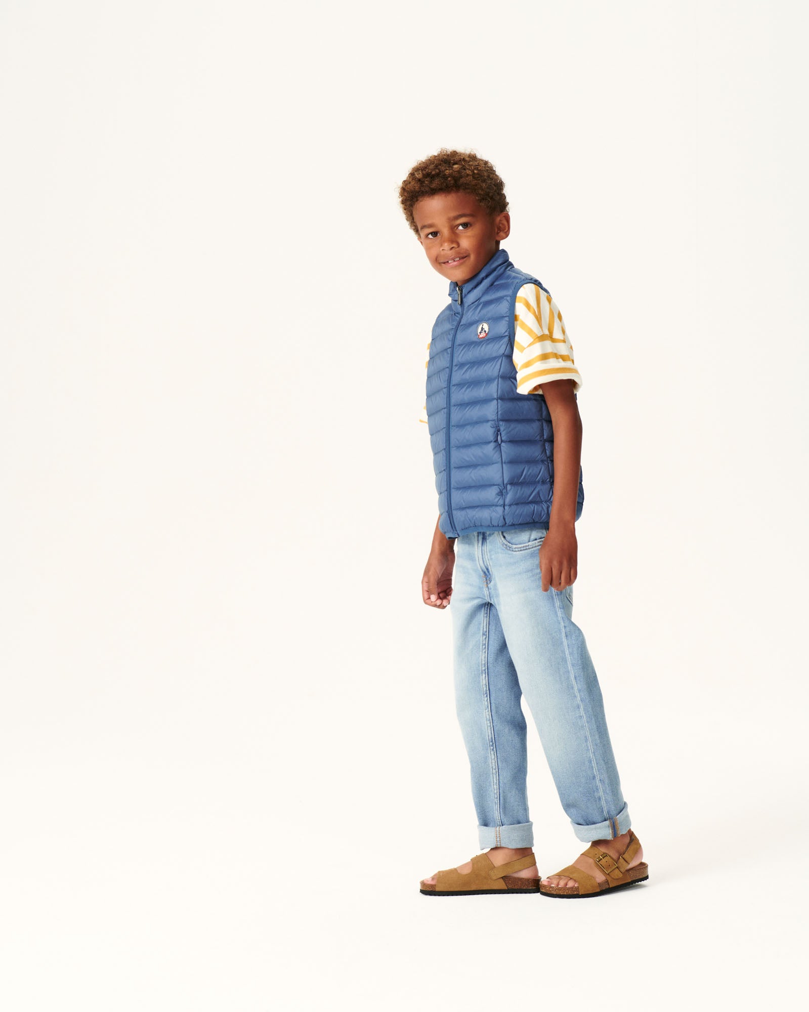 Doudoune sans manches enfant Bleu jeans Zoe