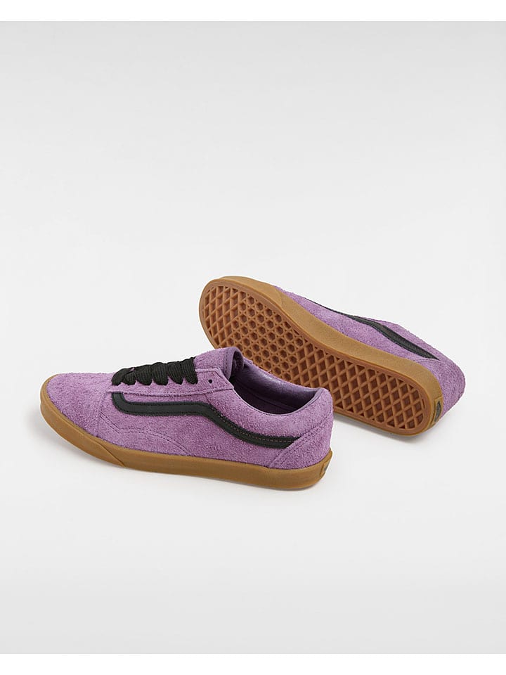 Vans Leder-Sneakers in Lila günstig kaufen