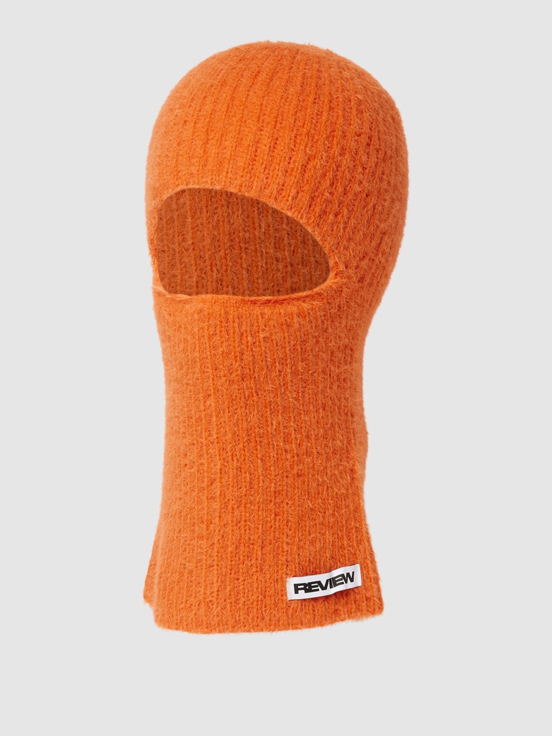 alaklava mit Label-Detail in orange